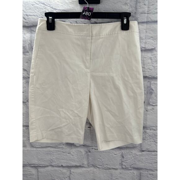 J. Mclaughlin Woman’s Celia Bermuda Shorts White Size 0 - Picture 5 of 7